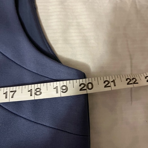 Ann Taylor Elegant Blue Sleeveless Sheath Dress, size 12 - Picture 7 of 8